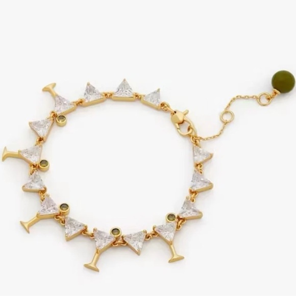 kate spade Jewelry - $178 Kate Spade Shaken Or Stirred Martini Tennis Bracelet